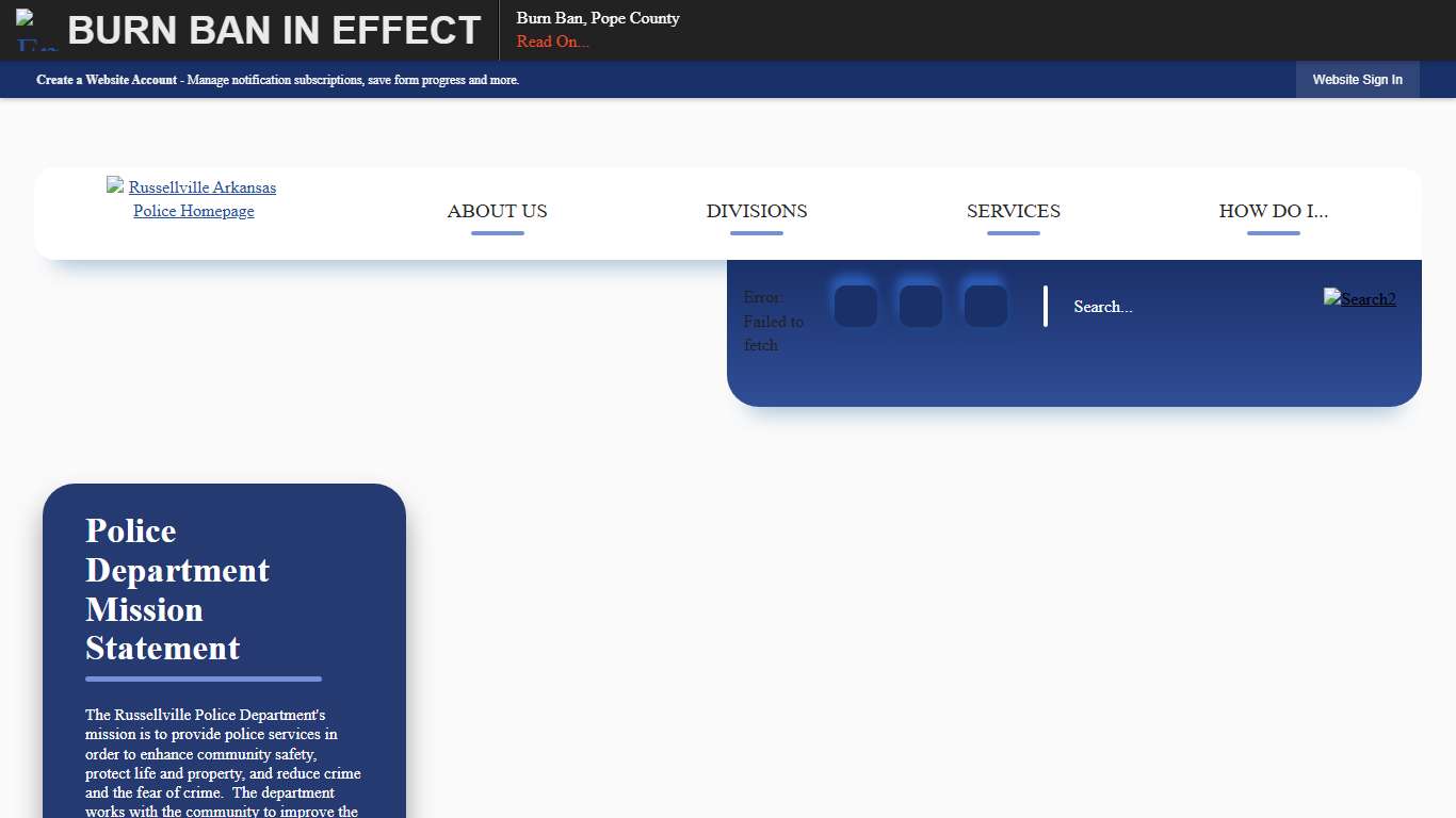 Police Russellville, AR - Official Website